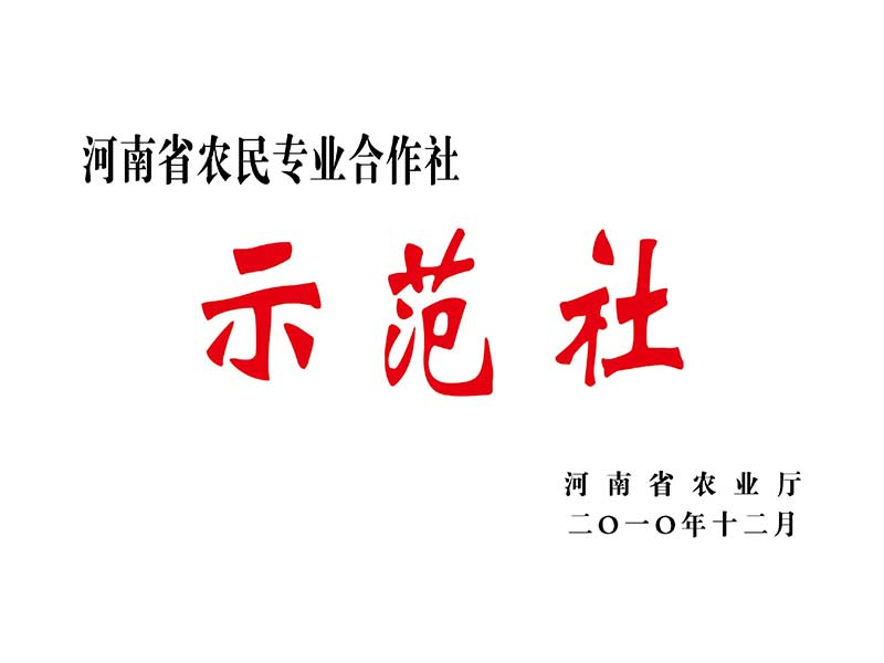 河南省農(nóng)民**合作社示范社